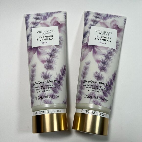 Victoria Secret Lavender & Vanilla Relax 24-Hour Moisture Body Lotion 8 fl oz - Picture 1 of 3